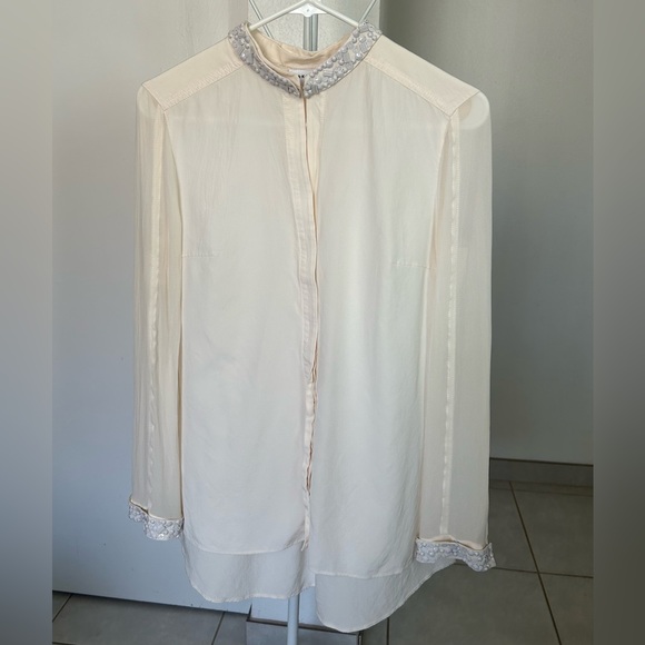 Akris Punto Tops - Akris Punto blouse high-neck, long-sleeved top